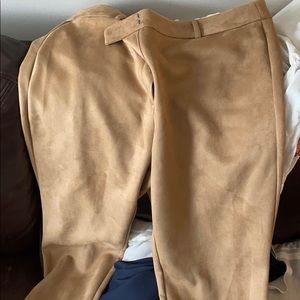 LOFT curvy skinny suede pants